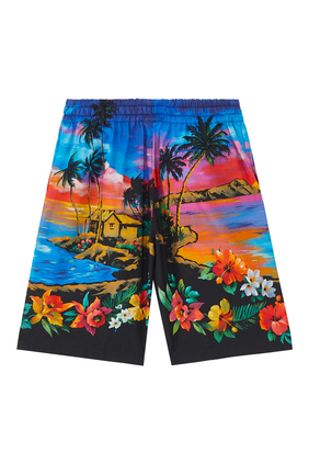 Hawaii Cotton Bermuda Shorts